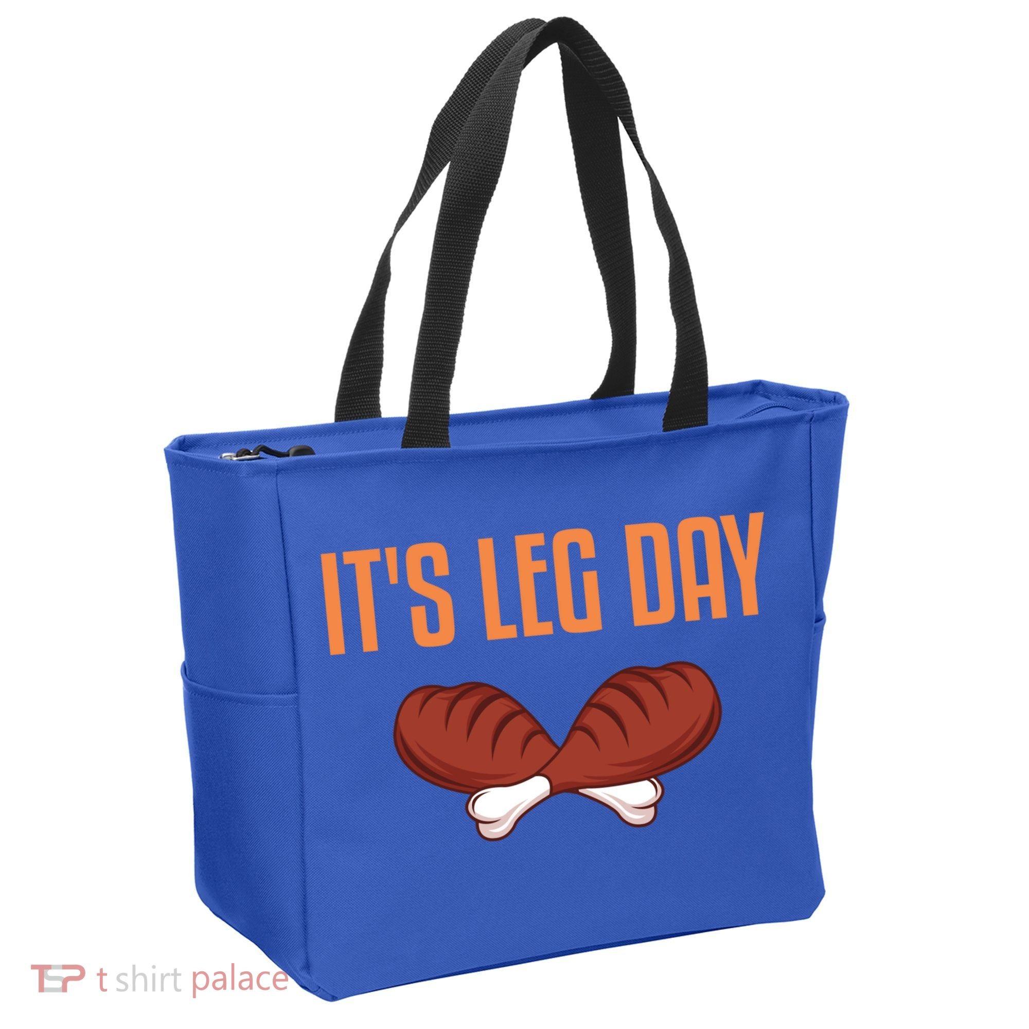 It's Leg Day Funny Thanksgiving Outfit Gift Tote Bag