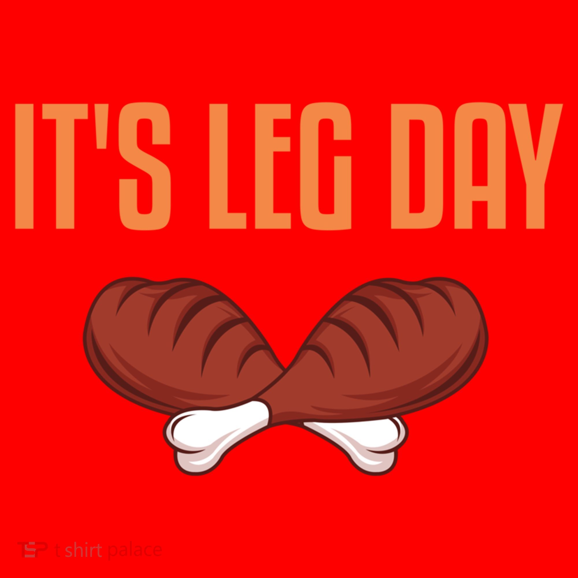 It's Leg Day Funny Thanksgiving Outfit Gift Santa Hat
