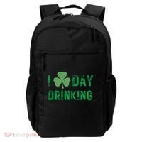 I Love Day Drinking Shamrock Heart Love St Paddys Day Backpack thumb 0