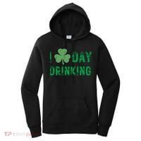 I Love Day Drinking Shamrock Heart Love St Paddys Day Women's Hoodie thumb 0
