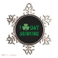 I Love Day Drinking Shamrock Heart Love St Paddys Day Ornament thumb 0