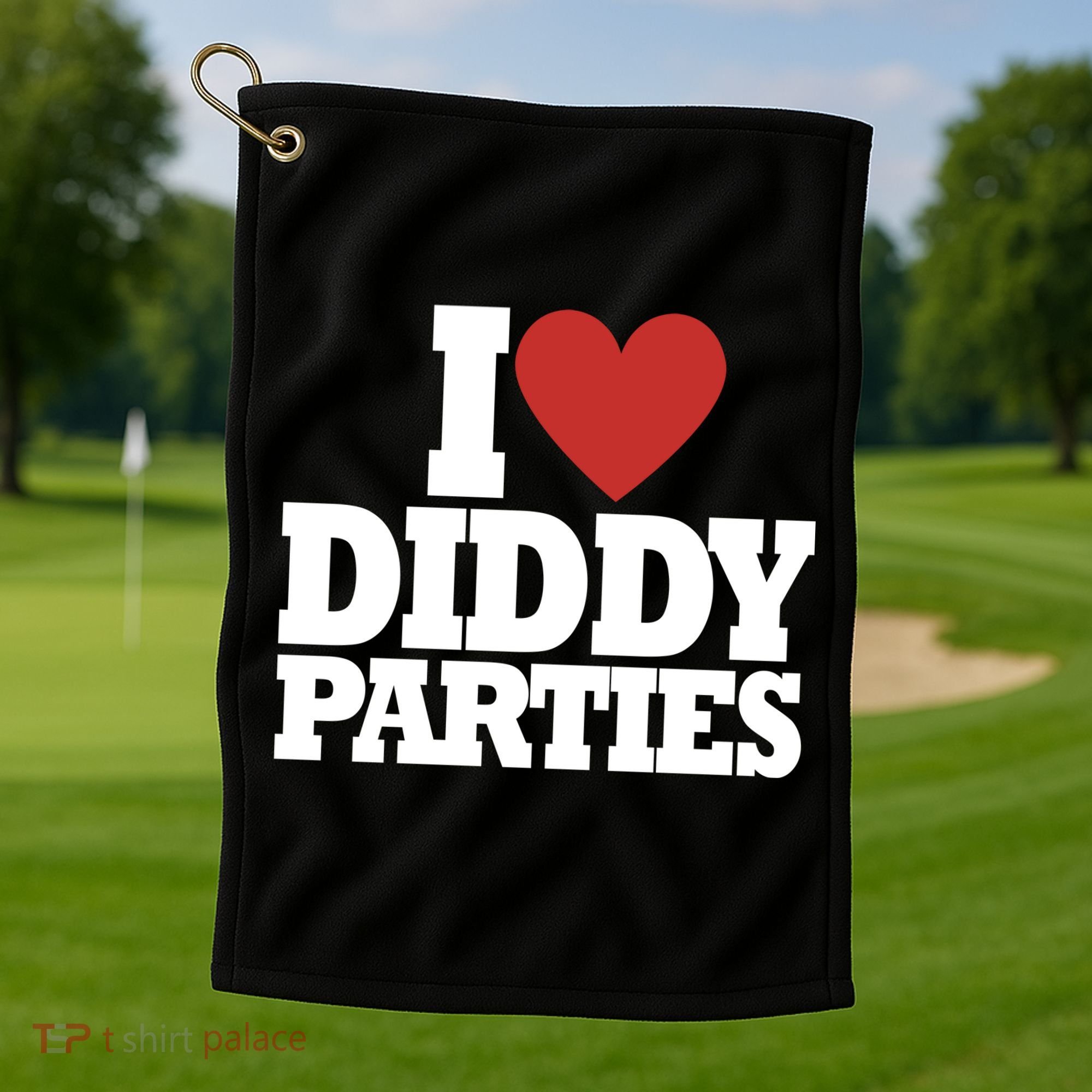 I Love Diddy Parties Golf Towel
