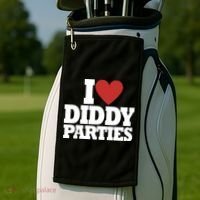 I Love Diddy Parties Golf Towel thumb 2