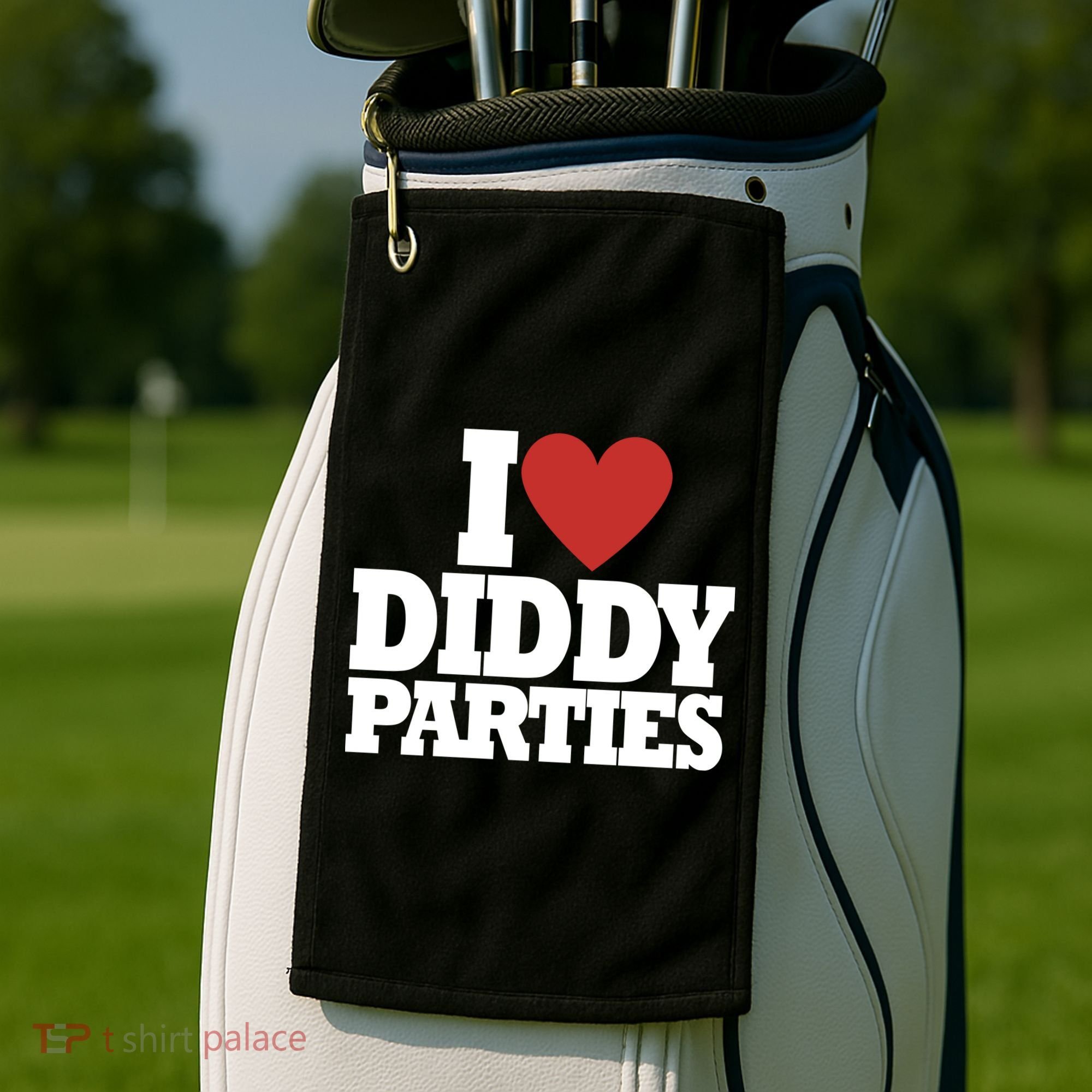 I Love Diddy Parties Golf Towel