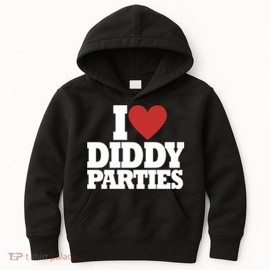 I Love Diddy Parties Kids Hoodie