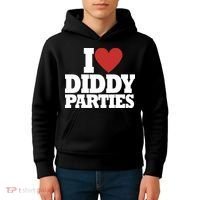 I Love Diddy Parties Kids Hoodie thumb 4