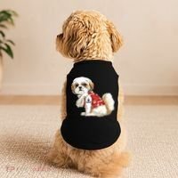 I Love Dad Tattoo Shih Tzu Dad Funny Fathers Day Gift Doggie Tank thumb 2