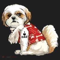 I Love Dad Tattoo Shih Tzu Dad Funny Fathers Day Gift Tumbler thumb 3