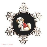 I Love Dad Tattoo Shih Tzu Dad Funny Fathers Day Gift Ornament thumb 0