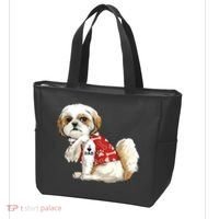 I Love Dad Tattoo Shih Tzu Dad Funny Fathers Day Gift Tote Bag thumb 3