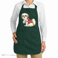 I Love Dad Tattoo Shih Tzu Dad Funny Fathers Day Gift Apron thumb 2