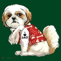 I Love Dad Tattoo Shih Tzu Dad Funny Fathers Day Gift Sweatshirt thumb 3