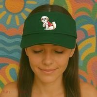 I Love Dad Tattoo Shih Tzu Dad Funny Fathers Day Gift Visor thumb 2