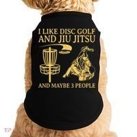 I Like Disc Golf And Jiu Jitsu And Maybe 3 People Doggie Tank thumb 0