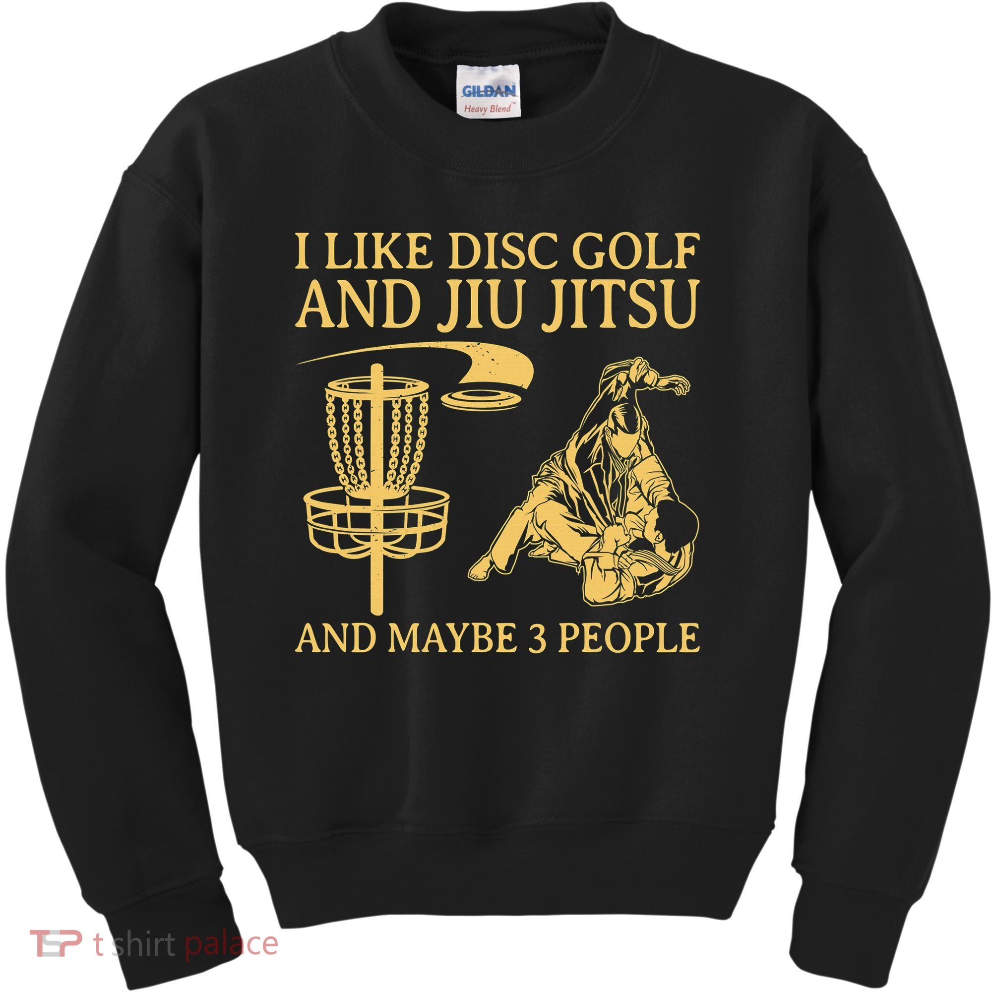 I Like Disc Golf And Jiu Jitsu And Maybe 3 People Kids Sweatshirt