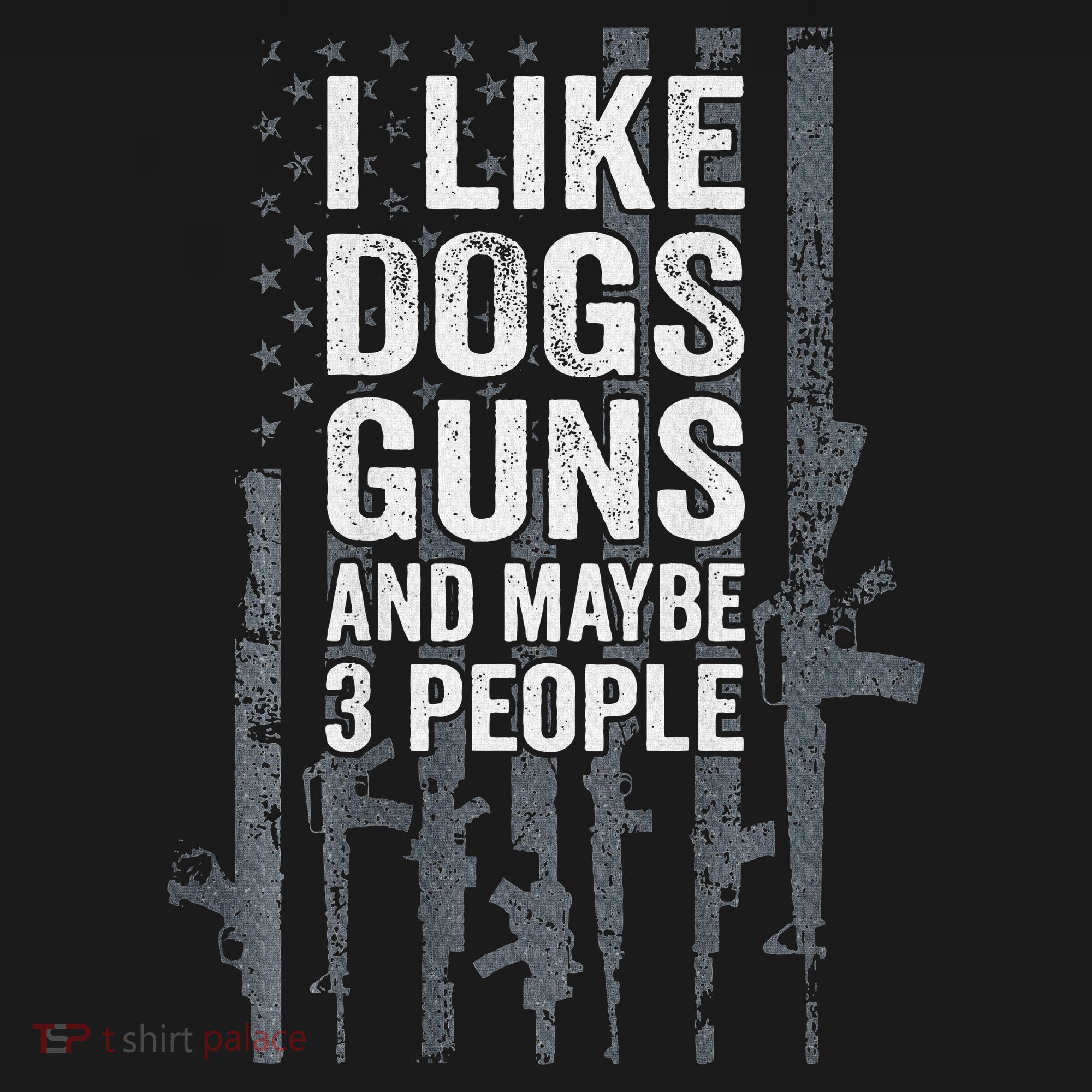 I Like Dogs Guns And Maybe 3 People Funny Gun Baby Bodysuit