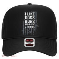 I Like Dogs Guns And Maybe 3 People Funny Gun Hat thumb 0