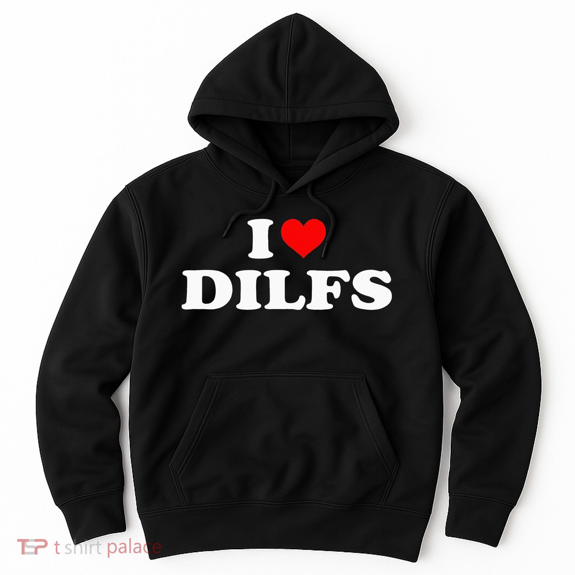 I Love DILFs I heart DILFs Red Heart Cool Hoodie