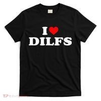 I Love DILFs I heart DILFs Red Heart Cool T-Shirt thumb 0