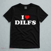 I Love DILFs I heart DILFs Red Heart Cool T-Shirt thumb 5