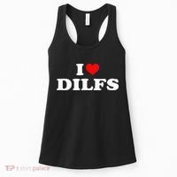 I Love DILFs I heart DILFs Red Heart Cool Women's Tank Top thumb 0