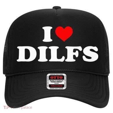 I Love DILFs I heart DILFs Red Heart Cool Hat