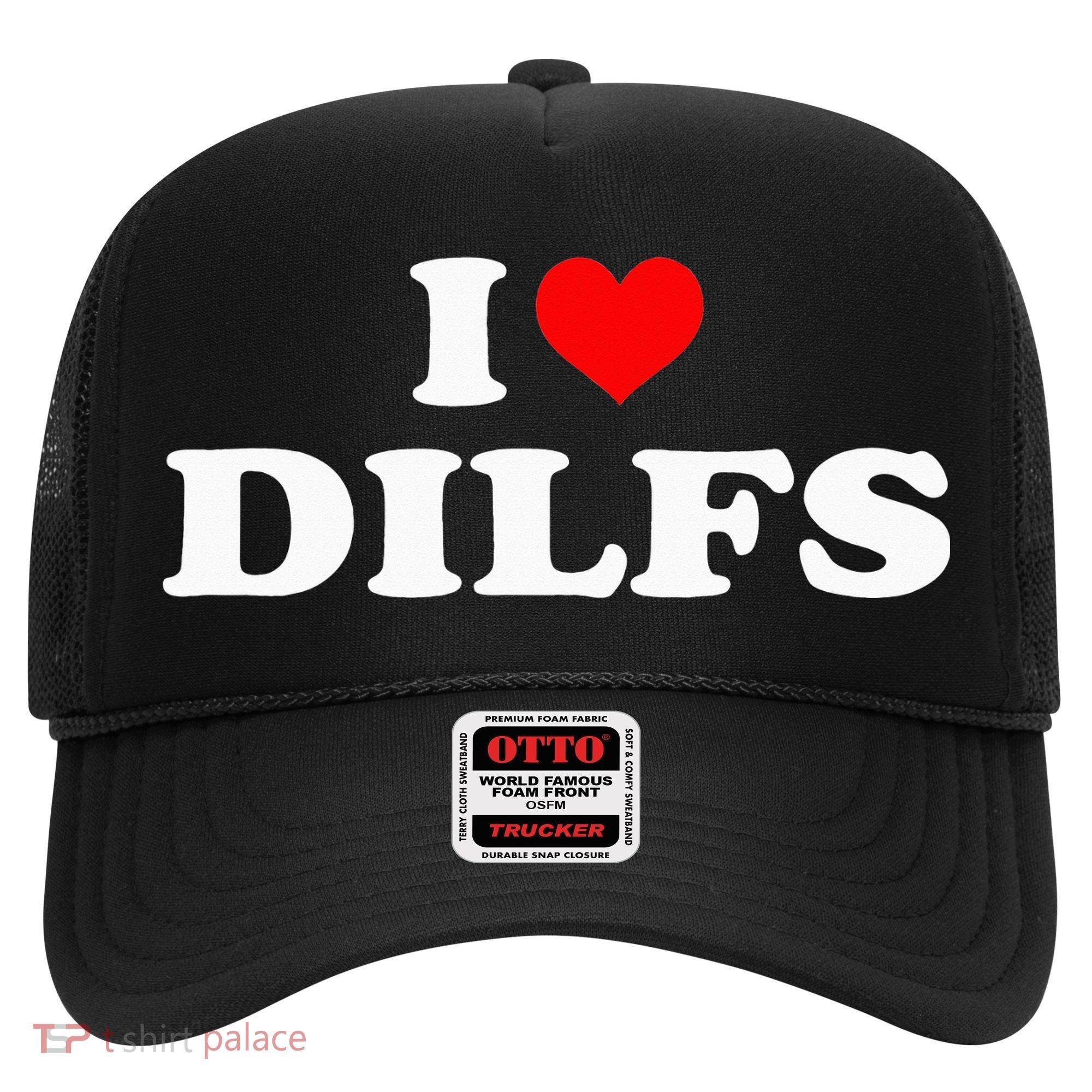 I Love DILFs I heart DILFs Red Heart Cool Hat