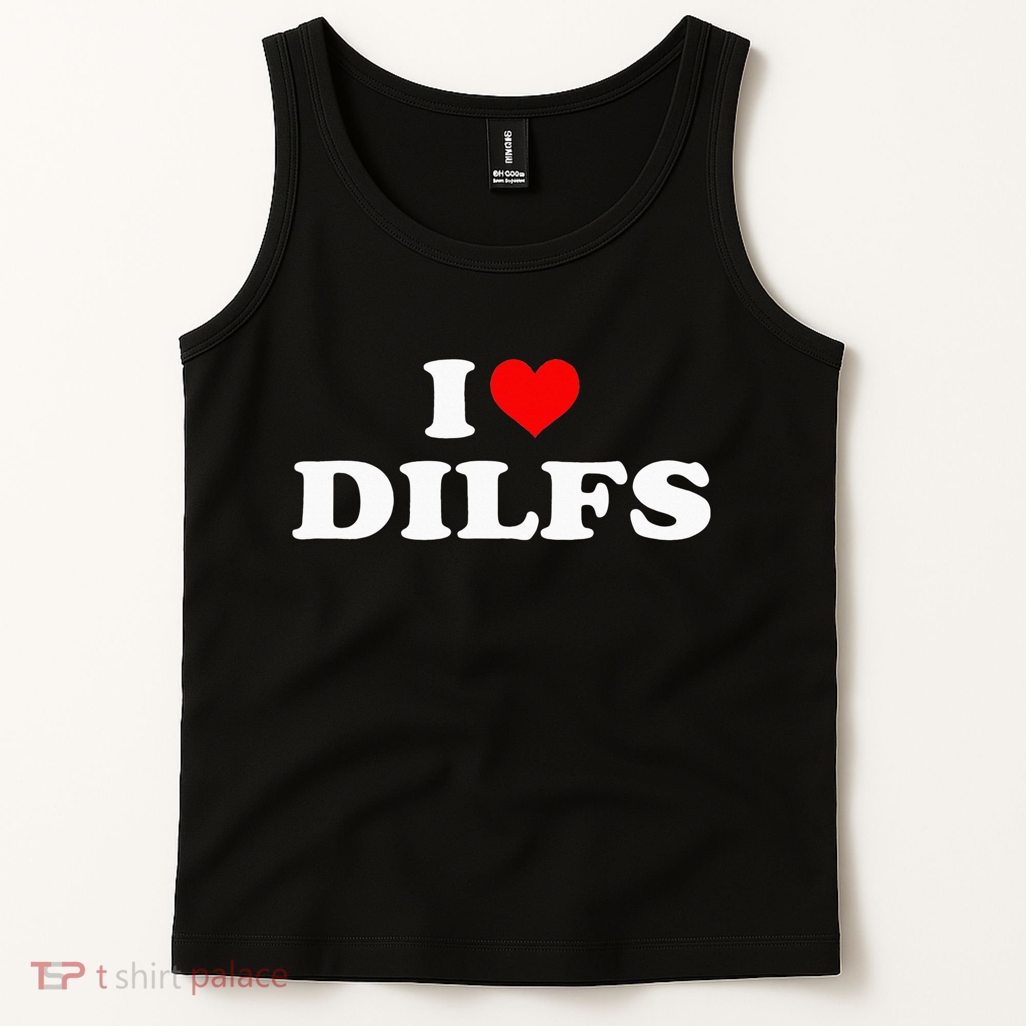I Love DILFs I heart DILFs Red Heart Cool Tank Top