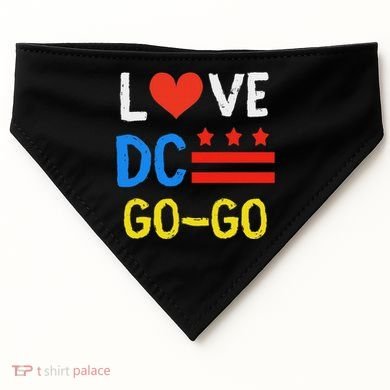 I Love D.C Go Go USA-Made Doggie Bandana