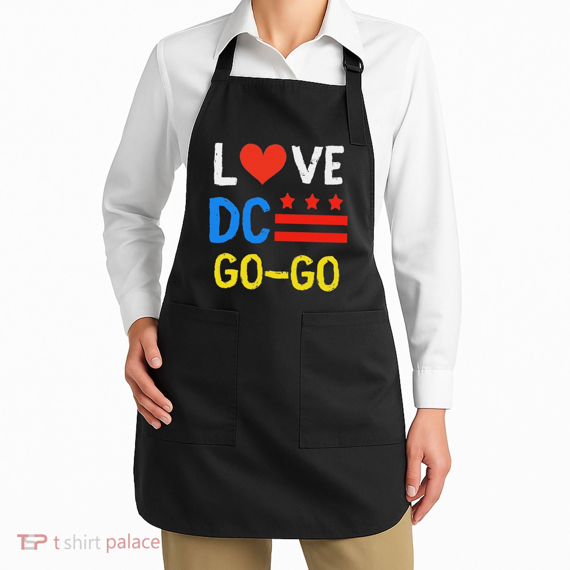 I Love D.C Go Go Apron