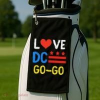 I Love D.C Go Go Golf Towel thumb 2