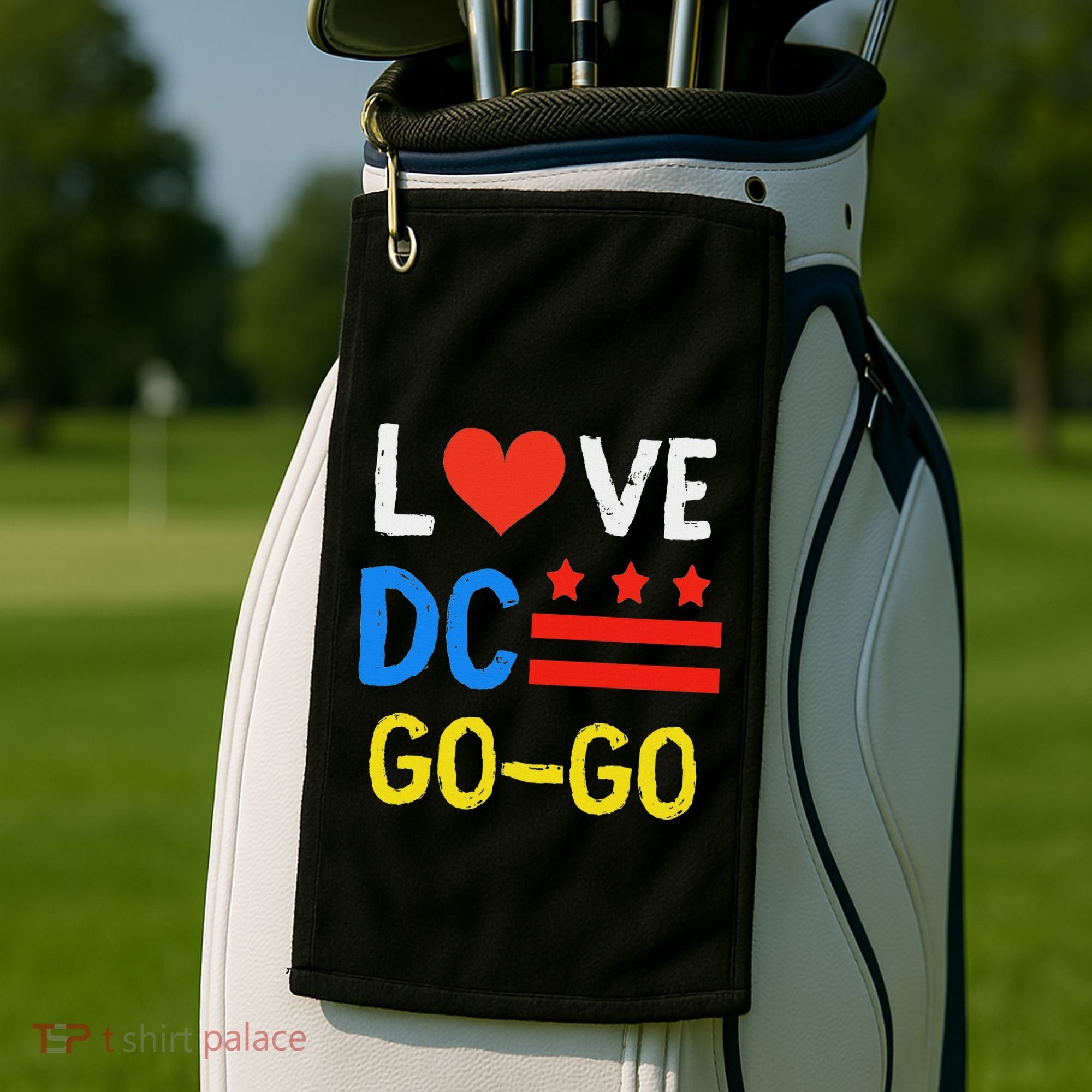 I Love D.C Go Go Golf Towel