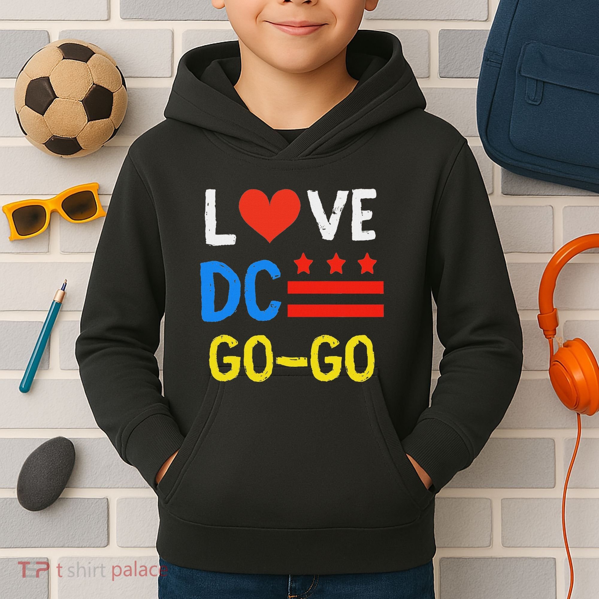 I Love D.C Go Go Kids Hoodie