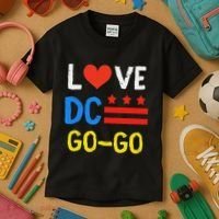 I Love D.C Go Go Kids T-Shirt thumb 3
