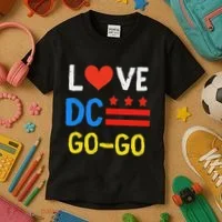 I Love D.C Go Go Kids T-Shirt thumb 3