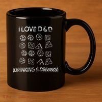 I Love D And D Drinking And Driving Gaming Lovers 11oz C Handle Ceramic Mug thumb 3