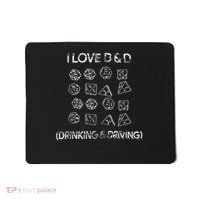 I Love D And D Drinking And Driving Gaming Lovers Mousepad thumb 0