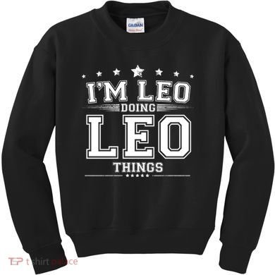 Im Leo Doing Leo Things Kids Sweatshirt