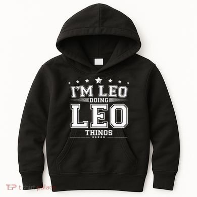 Im Leo Doing Leo Things Kids Hoodie