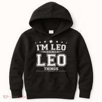Im Leo Doing Leo Things Kids Hoodie thumb 0