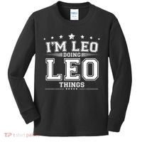 Im Leo Doing Leo Things Kids Long Sleeve Shirt thumb 0