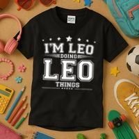Im Leo Doing Leo Things Kids T-Shirt thumb 3