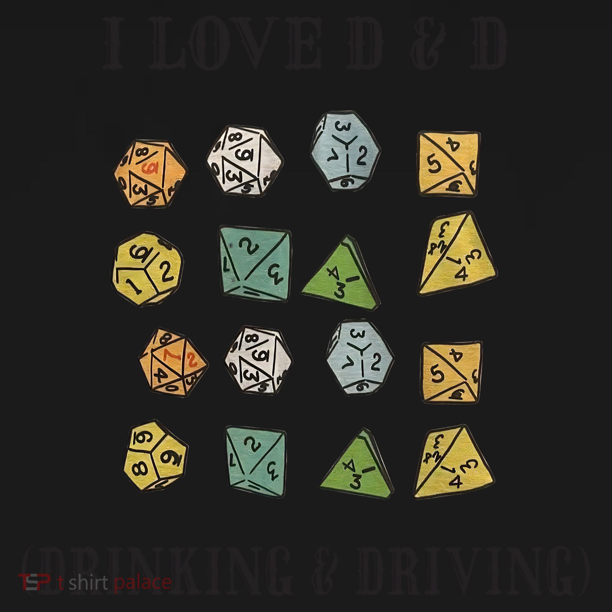 I Love D & D Drinking And Driving Funny Dragons RPG Lover Performance Fleece Hoodie