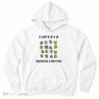 I Love D & D Drinking And Driving Funny Dragons RPG Lover Hoodie thumb 0