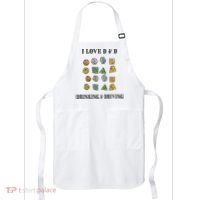 I Love D & D Drinking And Driving Funny Dragons RPG Lover Apron thumb 0