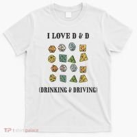 I Love D & D Drinking And Driving Funny Dragons RPG Lover T-Shirt thumb 0