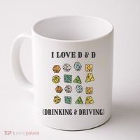 I Love D & D Drinking And Driving Funny Dragons RPG Lover Coffee Mug thumb 0