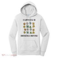 I Love D & D Drinking And Driving Funny Dragons RPG Lover Women's Hoodie thumb 0