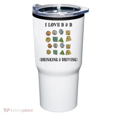 I Love D & D Drinking And Driving Funny Dragons RPG Lover Tumbler