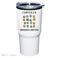 I Love D & D Drinking And Driving Funny Dragons RPG Lover Tumbler thumb 0